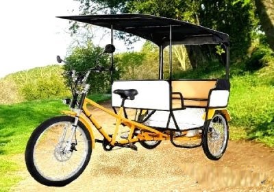 Solar powered Electric Pedicab Rickshaw Bike Electric Tuk Tuk Taxi