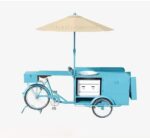 French Fries Food Cart with Mobile Deep Fryer