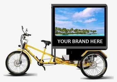 Mobile Digital Billboard Truck with 3 LED Displays e pedicab
