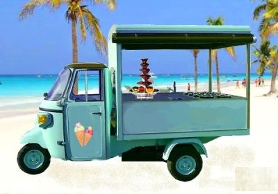 Mobile Ice Cream Truck Electric Tuk Tuk for Parties e pedicab