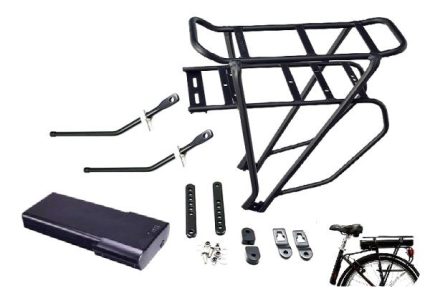 eBike Lithium Battery Rack rear aluminium rack