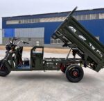 Electric cargo tricycle self-unloading pedicab for urban, rural transportation 500W-1500W motor options