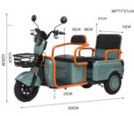 High end Cargo and passenger Electric Tricycle for eldly people and children schooling