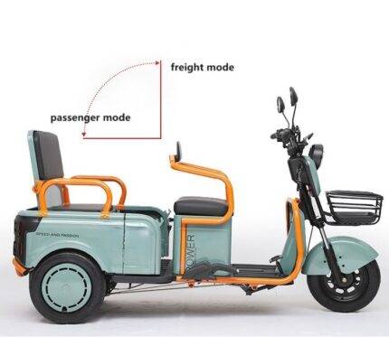 High end Cargo and passenger Electric Tricycle for eldly people and children schooling