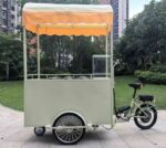 ice cream e trike Pozzetti Gelato Cart Unique barrel freezer with 6KW back up lithium battery,1000W driving motor
