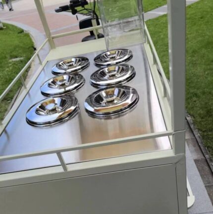 ice cream e trike Pozzetti Gelato Cart Unique barrel freezer with 6KW back up lithium battery,1000W driving motor