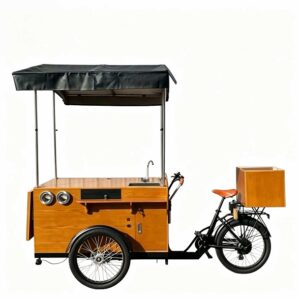 Ice Cream e Trike Pozzetti Gelato Cart Unique Barrel Freezer , Perfect Style of Classic Italian Gelato RF-188