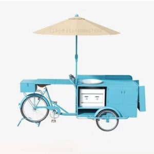 French Fries Food Cart with Mobile Deep Fryer Mobile Food on Wheels RF-101