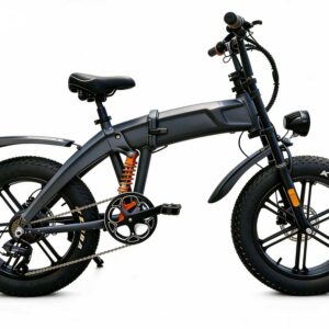 Folding fat tire mountain electric bike, portable off-road folding ebike for adults
